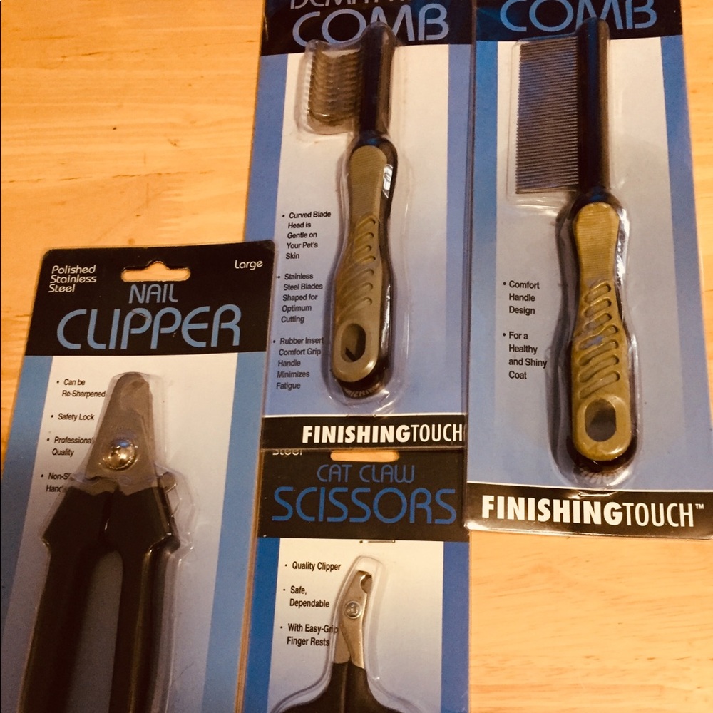 . 2-combs large nail clipper  cat claw scissors